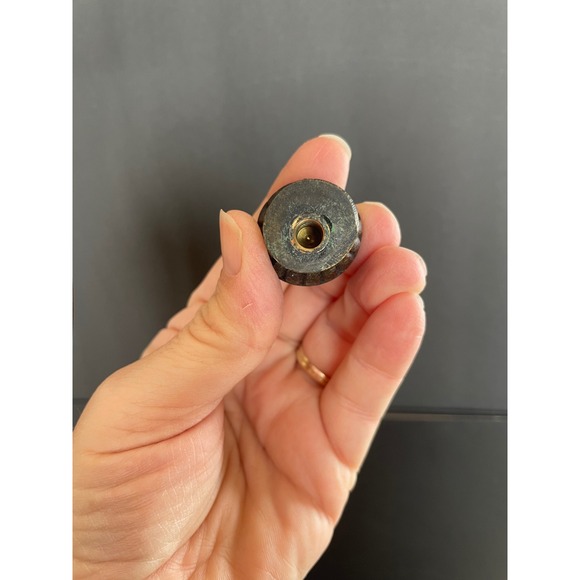 Vintage Antiqued Bronze Scroll Metal Table Lamp Base Tripod French Country Style - Picture 8 of 16